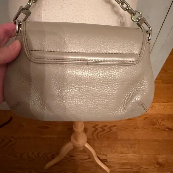 TORY‎ BURCH Britten Mini Crossbody Bag French Gray Silver Hardware Rt-398$ - Picture 6 of 9